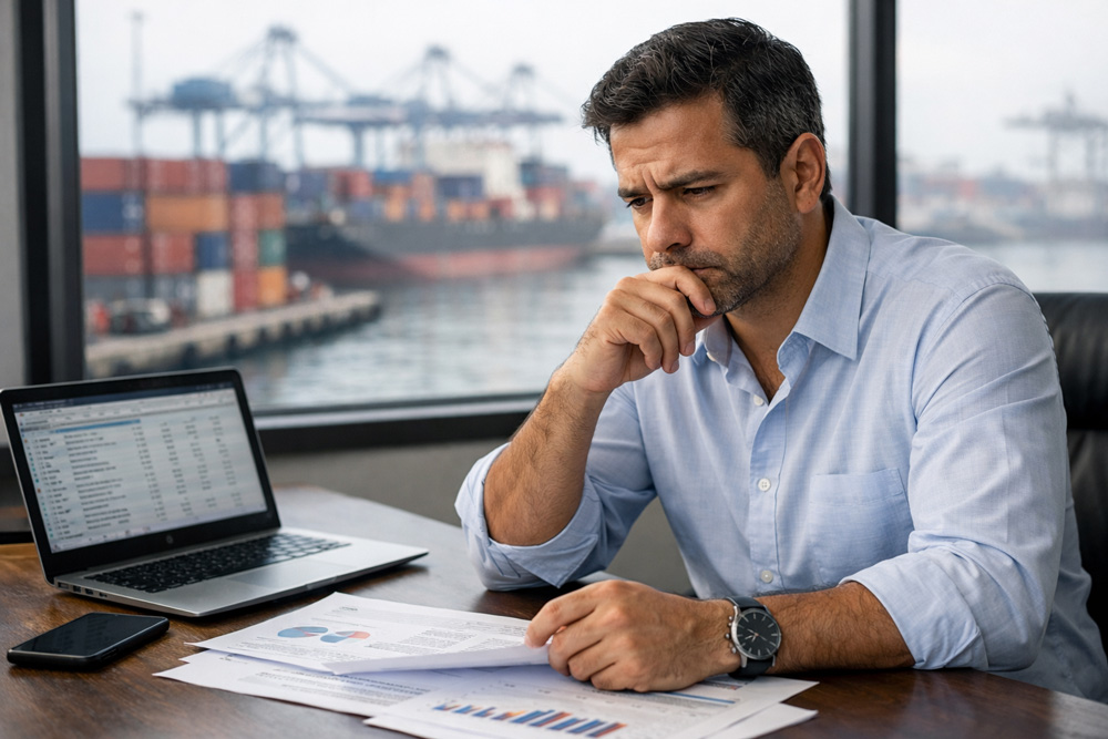 Agente de carga: lucro baixo faturando alto